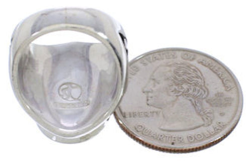 Southwest Silver Multicolor Ring Size 5-3/4 TX38736